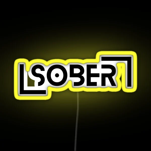 Sober RGB Neon Sign