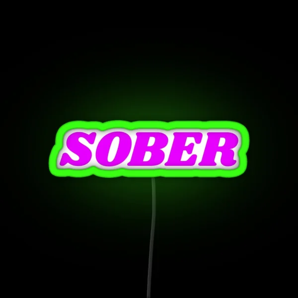 Sober RGB Neon Sign