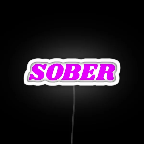 Sober RGB Neon Sign