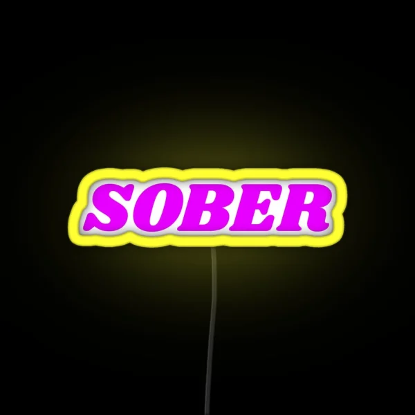 Sober RGB Neon Sign