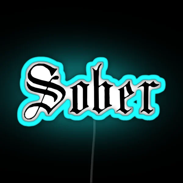 Sober RGB Neon Sign