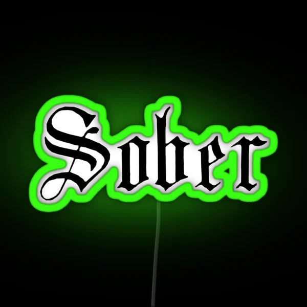 Sober RGB Neon Sign