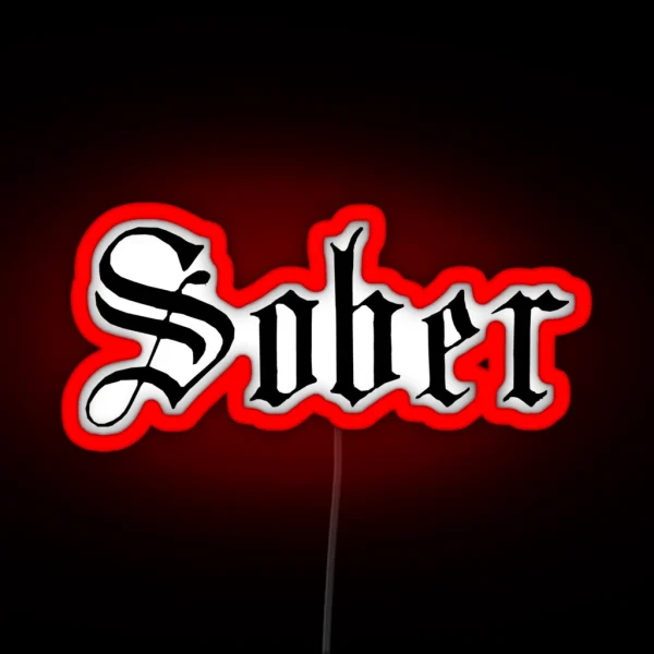 Sober RGB Neon Sign