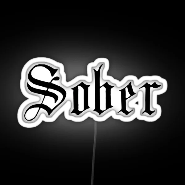 Sober RGB Neon Sign