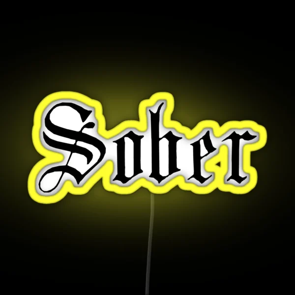 Sober RGB Neon Sign