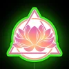 Sobriety Lotus RGB Neon Sign with Elegant Home Decor Accents