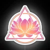 Recovery motivation inspired by radiant colors of hope and serenity.