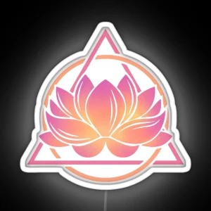 Sobriety Lotus RGB Neon Sign