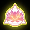 Recovery Motivation Led Lighting Sign with Colorful Lotus Flower Design