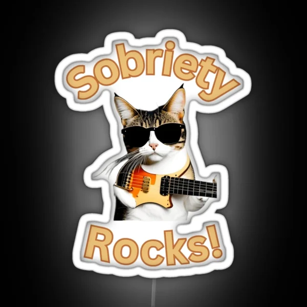 Sobriety Rocks RGB Neon Sign