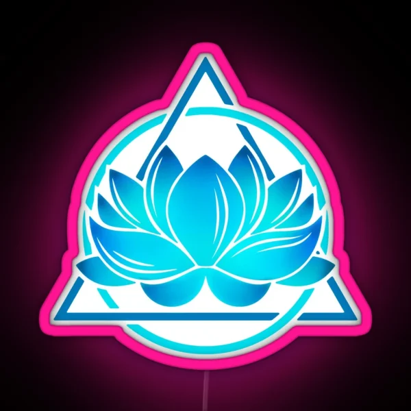 Sobriety Symbol Lotus RGB Neon Sign