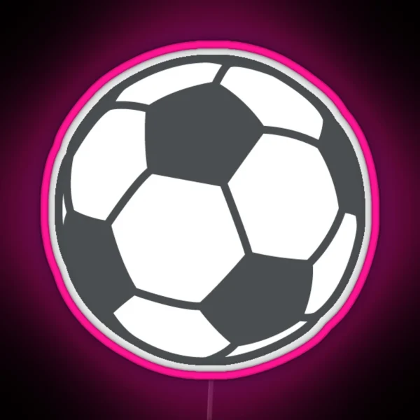 Soccer Football Emoji RGB Neon Sign