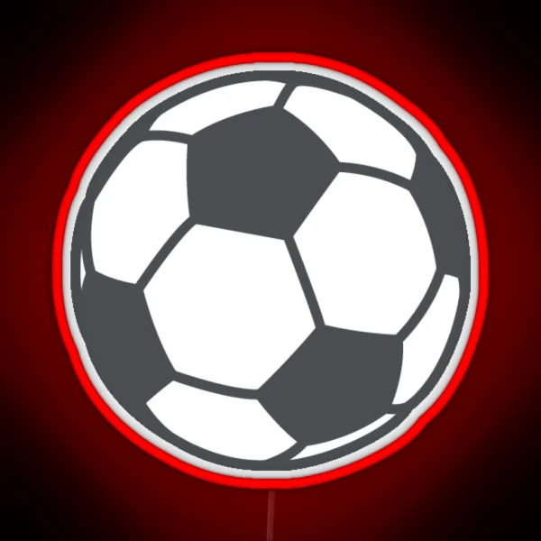 Soccer Football Emoji RGB Neon Sign
