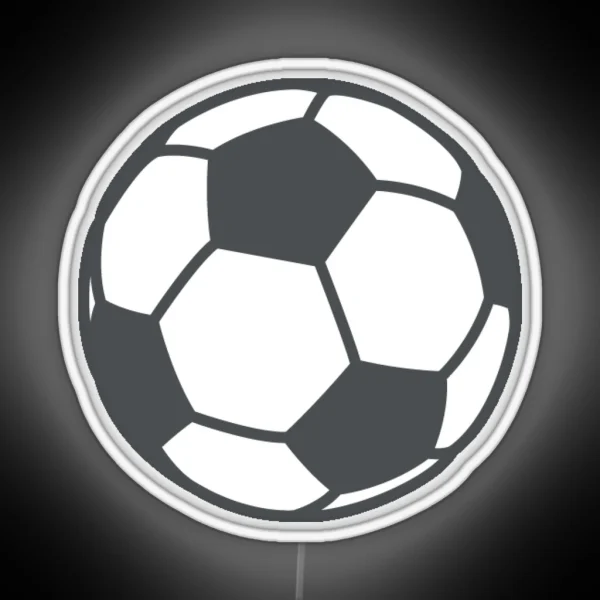 Soccer Football Emoji RGB Neon Sign