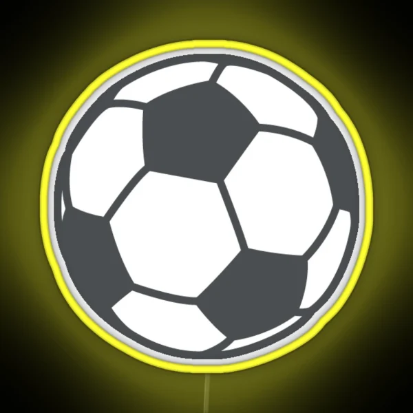 Soccer Football Emoji RGB Neon Sign