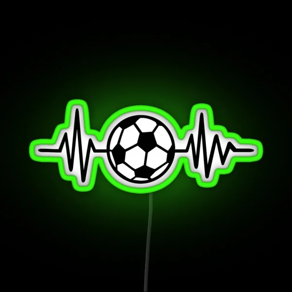 Soccer Frequency RGB Neon Sign