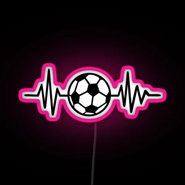 Soccer Frequency RGB Neon Sign