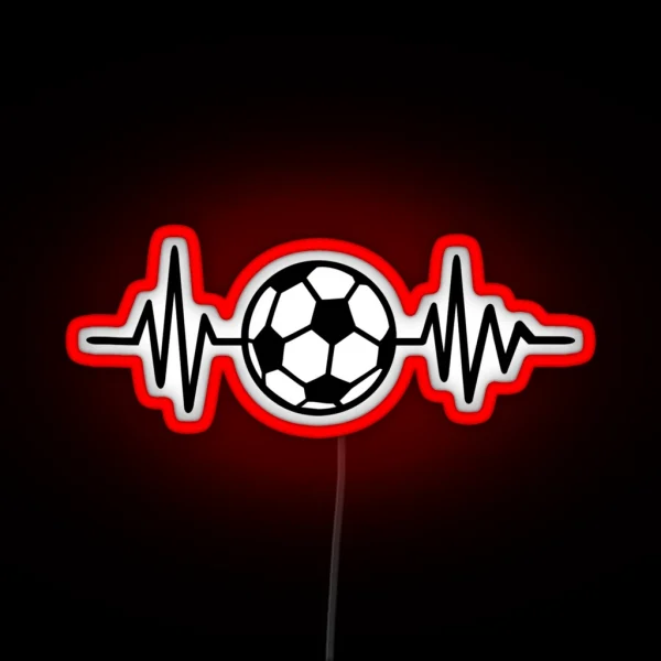Soccer Frequency RGB Neon Sign