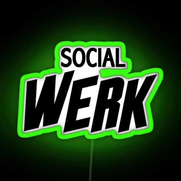 Social Werk RGB Neon Sign