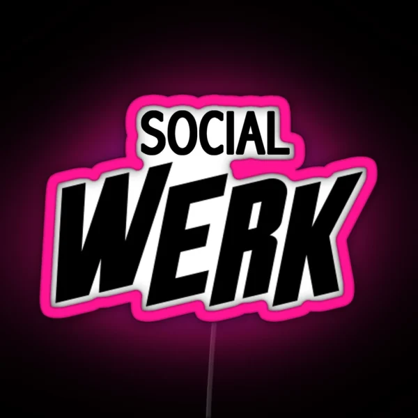 Social Werk RGB Neon Sign