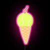 Colorful Soft Serve Cone themed Neon Sign with RGB LEDs