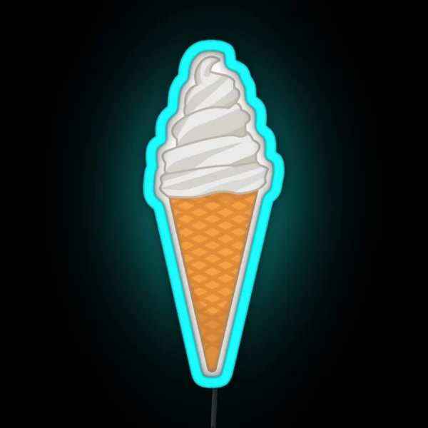 Soft Serve Ice Cream RGB Neon Sign