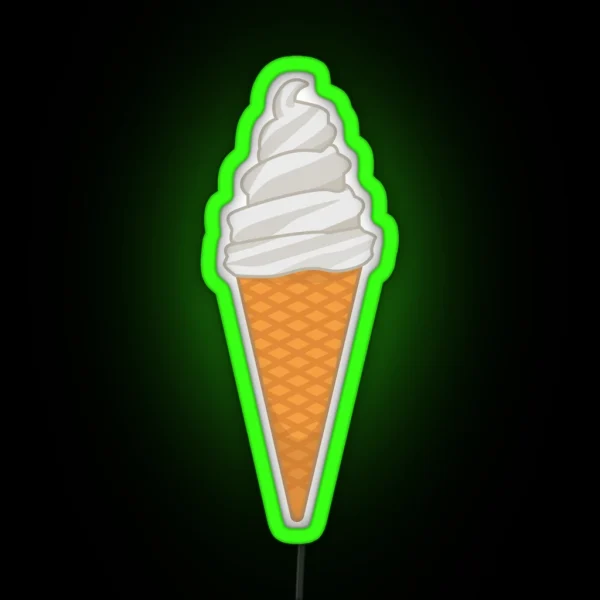 Soft Serve Ice Cream RGB Neon Sign