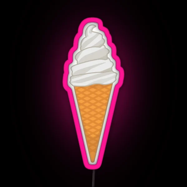 Soft Serve Ice Cream RGB Neon Sign