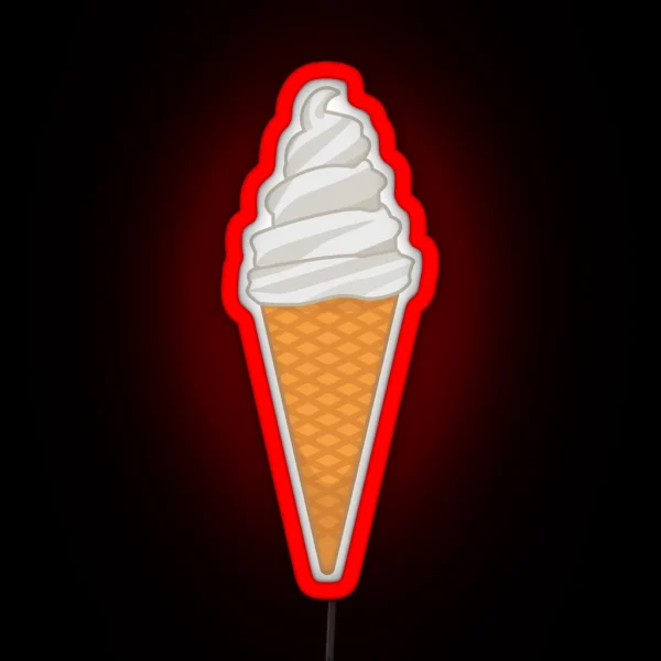 Soft Serve Ice Cream RGB Neon Sign