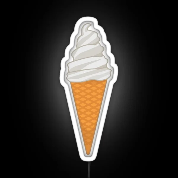 Soft Serve Ice Cream RGB Neon Sign