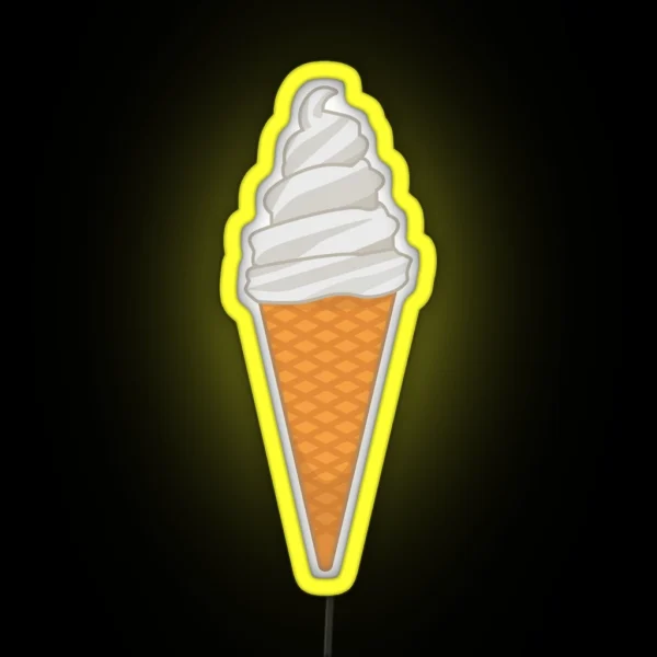 Soft Serve Ice Cream RGB Neon Sign