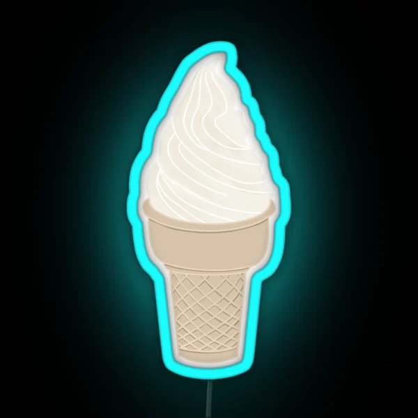 Soft Serve Ice Cream RGB Neon Sign