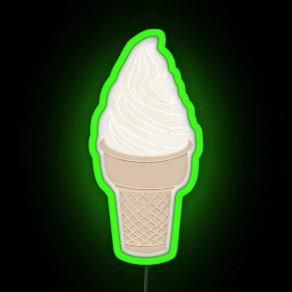 Soft Serve Ice Cream RGB Neon Sign