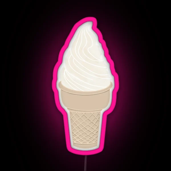Soft Serve Ice Cream RGB Neon Sign