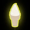 Color changing soft serve ice cream neon LED display signage
