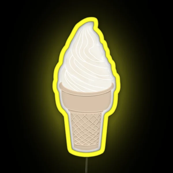 Soft Serve Ice Cream RGB Neon Sign
