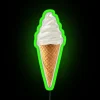 Vintage Neon Retro Dessert Shop Decor Soft Serve Sign