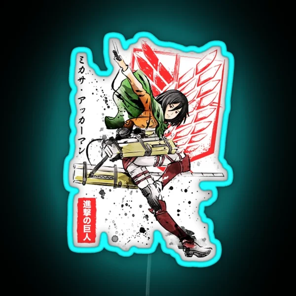 Soldier Mikasa Led RGB Neon Sign