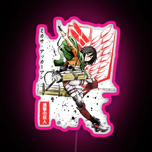 Soldier Mikasa Led RGB Neon Sign