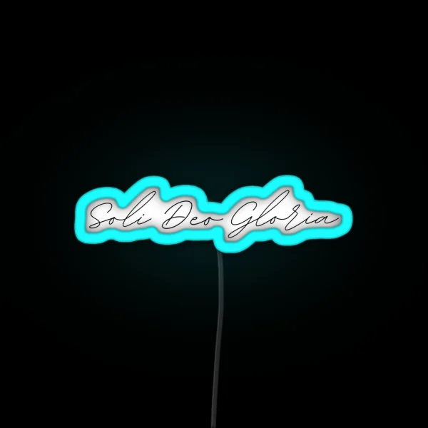 Soli Deo Gloria RGB Neon Sign