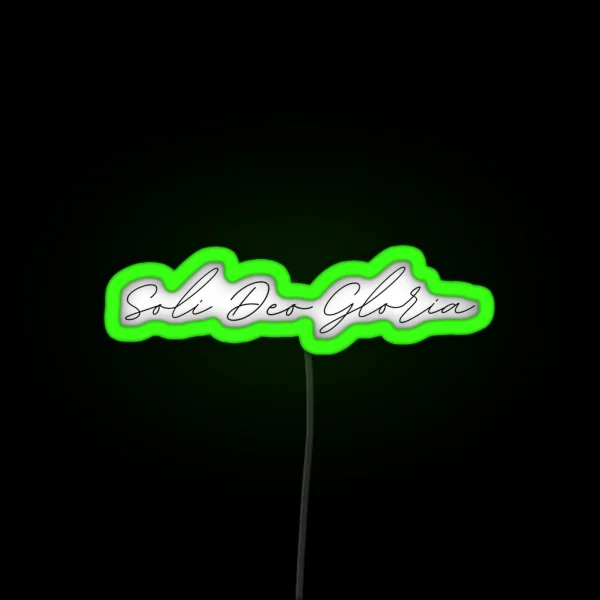 Soli Deo Gloria RGB Neon Sign