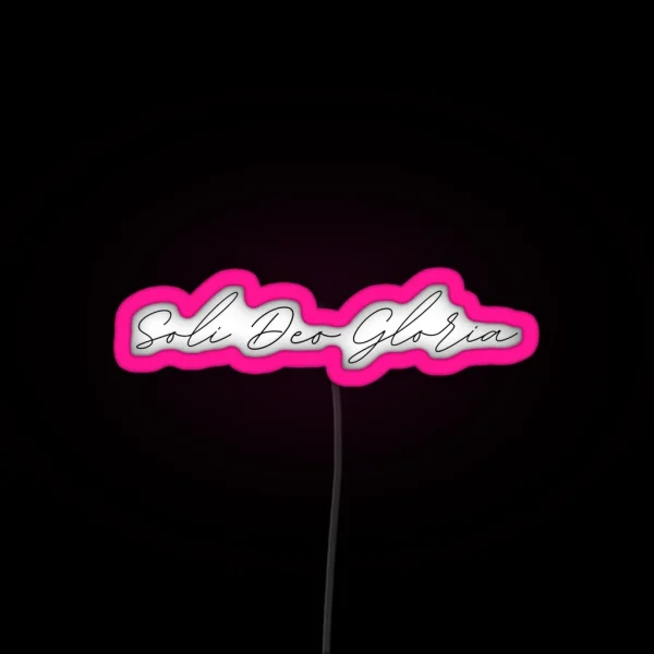 Soli Deo Gloria RGB Neon Sign
