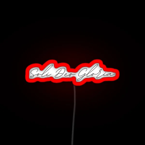 Soli Deo Gloria RGB Neon Sign