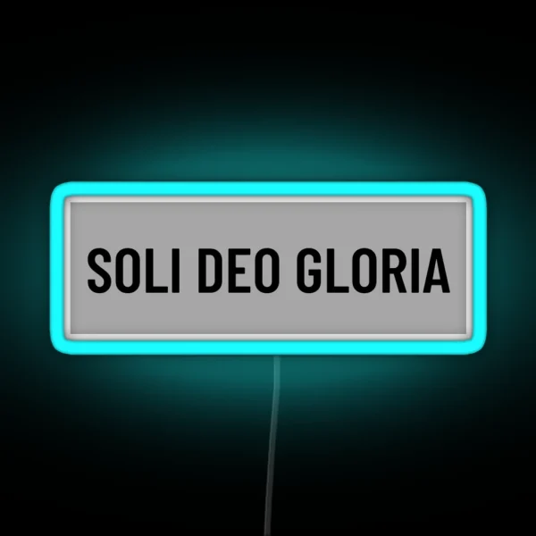 Soli Deo Gloria RGB Neon Sign