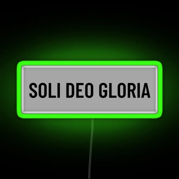 Soli Deo Gloria RGB Neon Sign