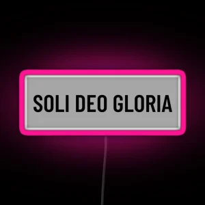 Soli Deo Gloria RGB Neon Sign