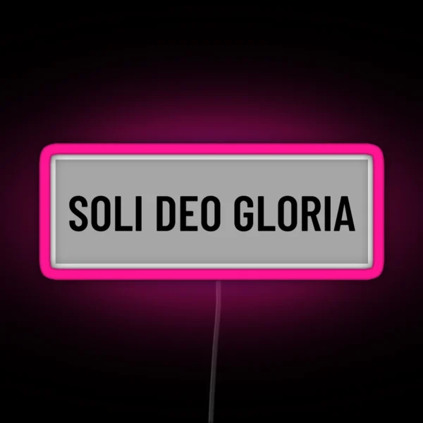 Soli Deo Gloria RGB Neon Sign