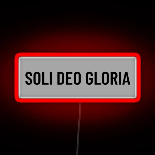 Soli Deo Gloria RGB Neon Sign