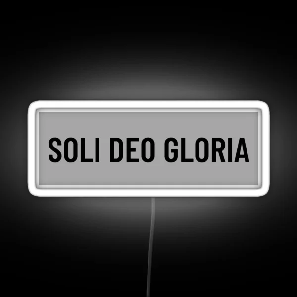 Soli Deo Gloria RGB Neon Sign