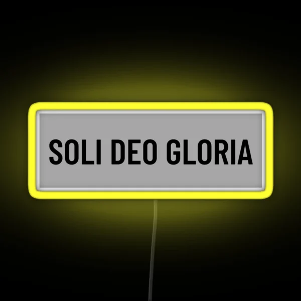 Soli Deo Gloria RGB Neon Sign